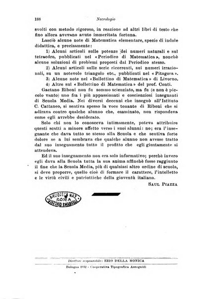 Periodico di matematiche storia, didattica, filosofia