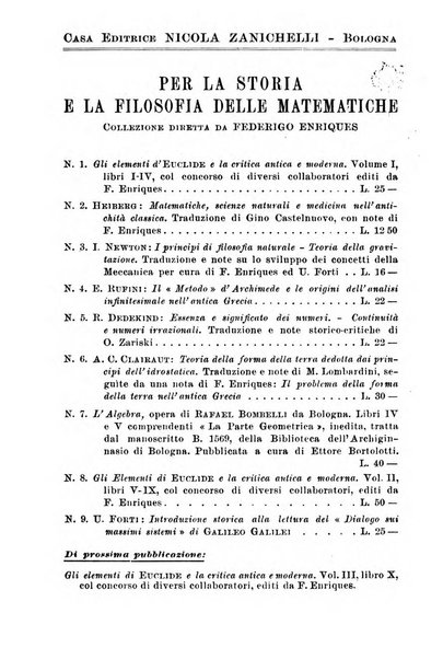 Periodico di matematiche storia, didattica, filosofia