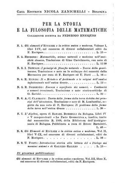 Periodico di matematiche storia, didattica, filosofia