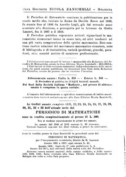 Periodico di matematiche storia, didattica, filosofia