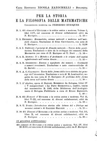 Periodico di matematiche storia, didattica, filosofia