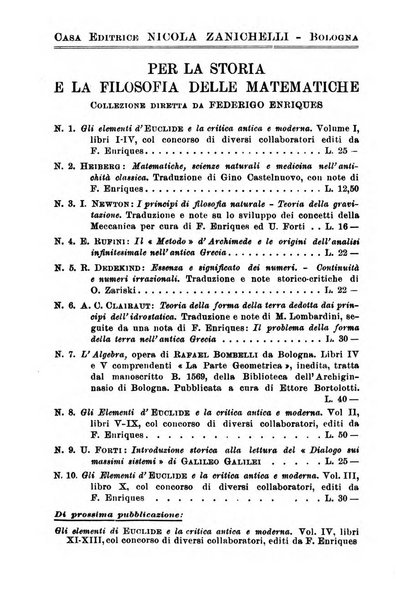 Periodico di matematiche storia, didattica, filosofia