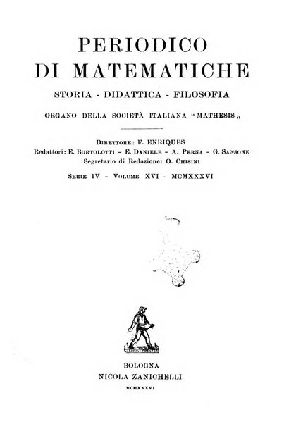 Periodico di matematiche storia, didattica, filosofia