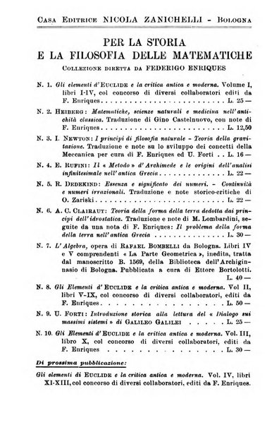 Periodico di matematiche storia, didattica, filosofia