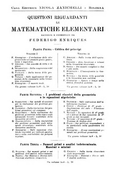 Periodico di matematiche storia, didattica, filosofia