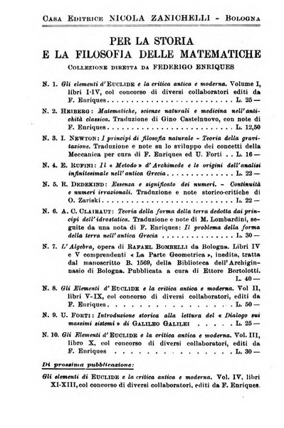 Periodico di matematiche storia, didattica, filosofia