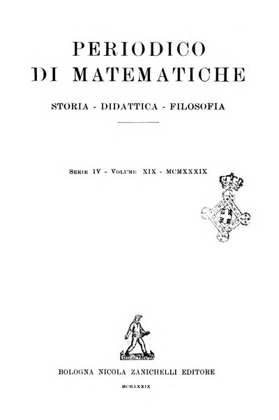 Periodico di matematiche storia, didattica, filosofia