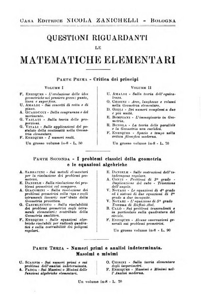 Periodico di matematiche storia, didattica, filosofia