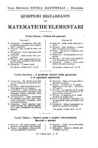 Periodico di matematiche storia, didattica, filosofia