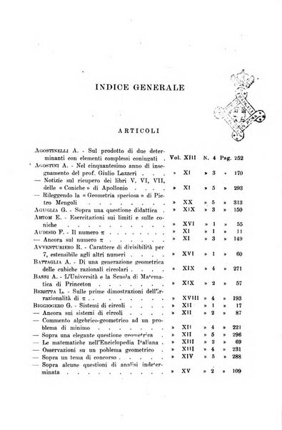 Periodico di matematiche storia, didattica, filosofia