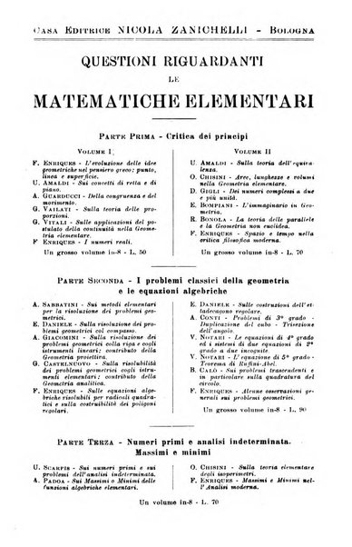 Periodico di matematiche storia, didattica, filosofia