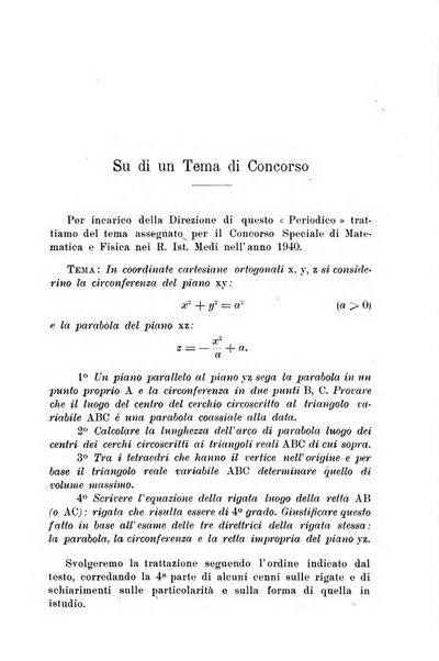 Periodico di matematiche storia, didattica, filosofia