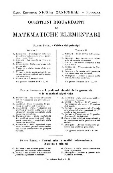 Periodico di matematiche storia, didattica, filosofia