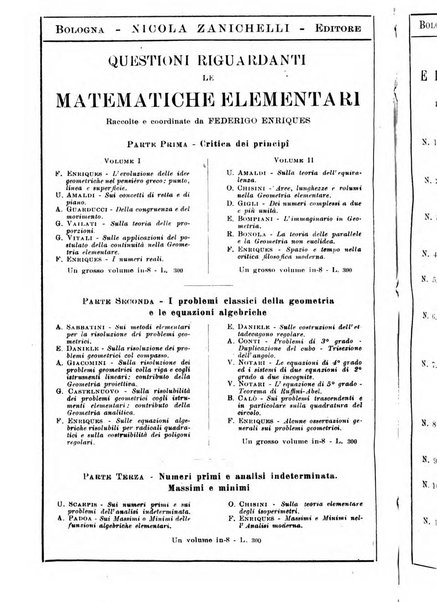 Periodico di matematiche storia, didattica, filosofia