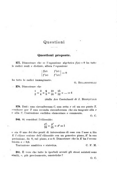 Periodico di matematiche storia, didattica, filosofia