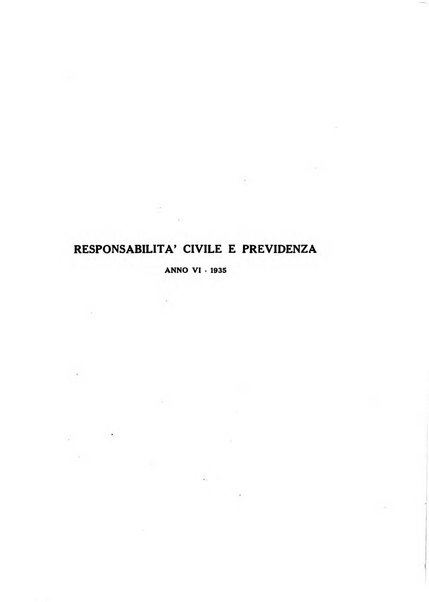 Responsabilità civile e previdenza rivista mensile di dottrina, giurisprudenza e legislazione