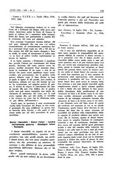 Responsabilità civile e previdenza rivista mensile di dottrina, giurisprudenza e legislazione