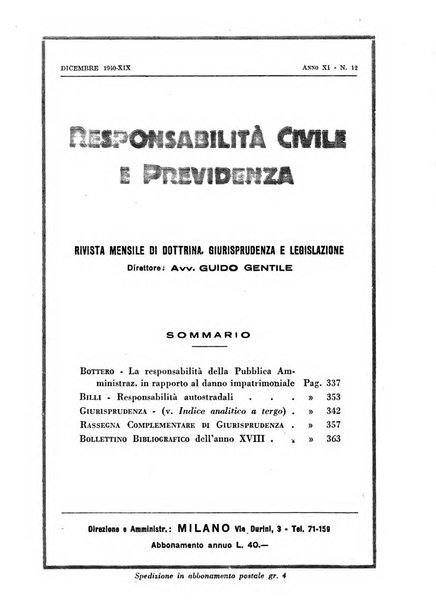 Responsabilità civile e previdenza rivista mensile di dottrina, giurisprudenza e legislazione