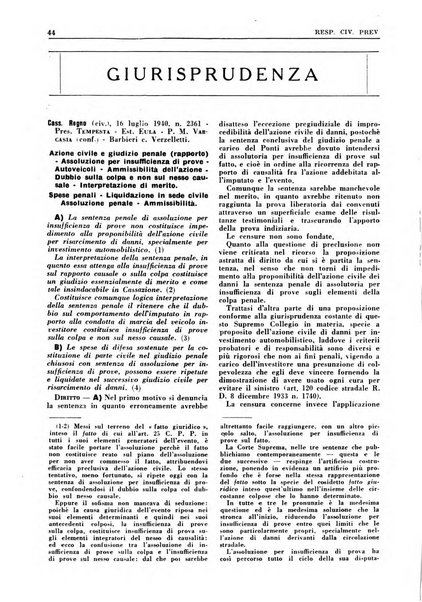 Responsabilità civile e previdenza rivista mensile di dottrina, giurisprudenza e legislazione