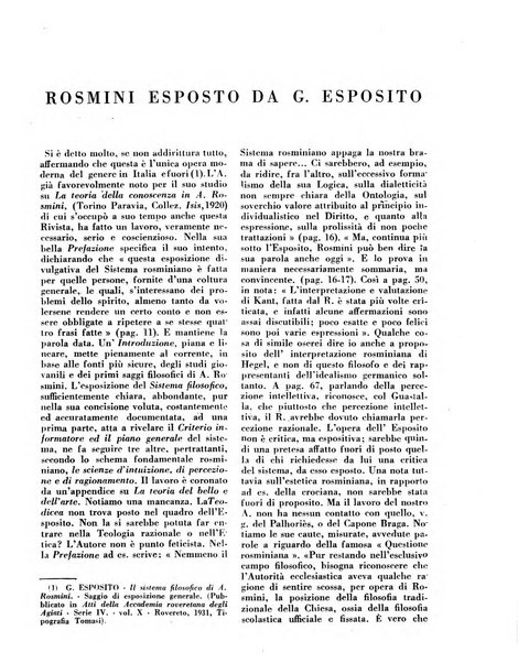 Rivista rosminiana di filosofia e di cultura