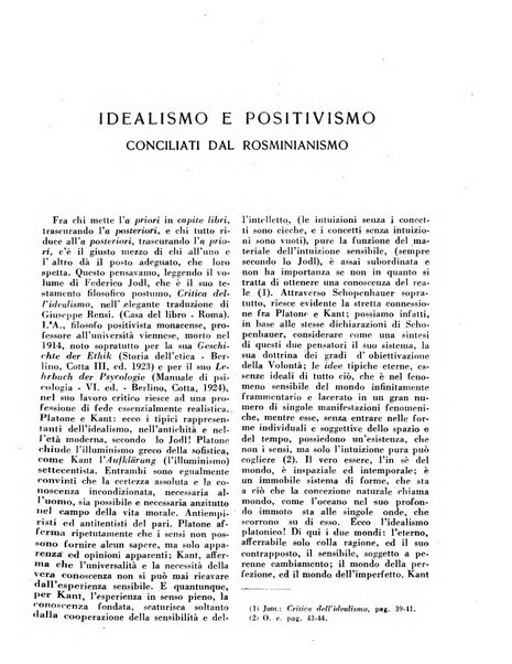 Rivista rosminiana di filosofia e di cultura