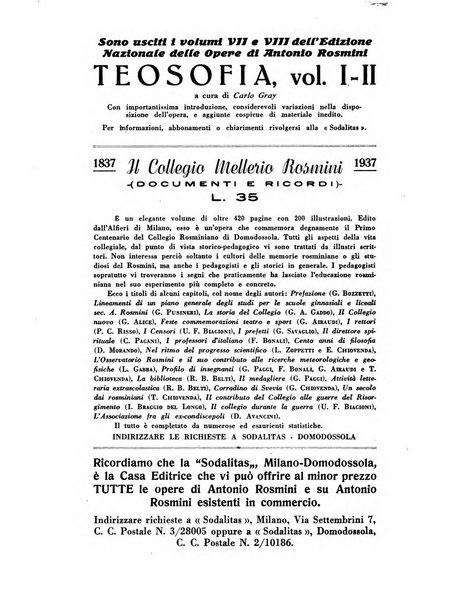 Rivista rosminiana di filosofia e di cultura