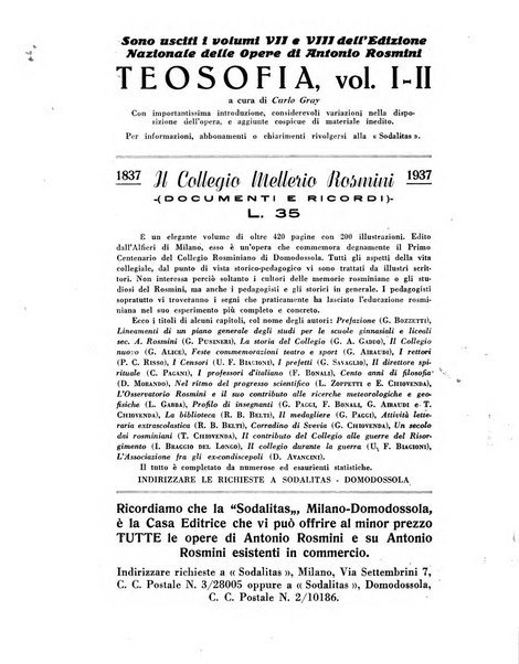 Rivista rosminiana di filosofia e di cultura