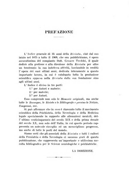 Rivista sperimentale di freniatria e medicina legale delle alienazioni mentali organo della Società freniatrica italiana