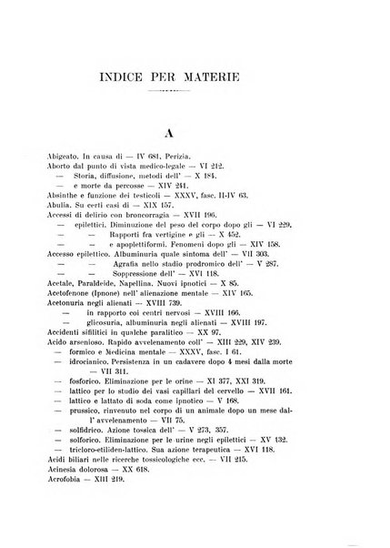 Rivista sperimentale di freniatria e medicina legale delle alienazioni mentali organo della Società freniatrica italiana