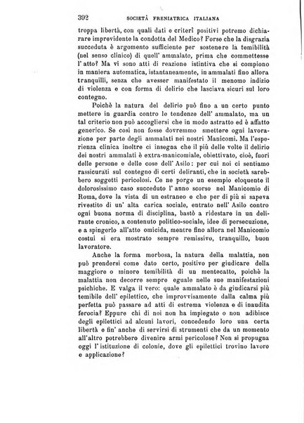 Rivista sperimentale di freniatria e medicina legale delle alienazioni mentali organo della Società freniatrica italiana