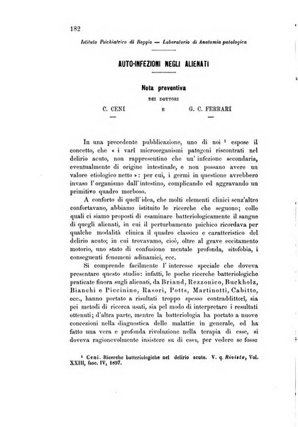 Rivista sperimentale di freniatria e medicina legale delle alienazioni mentali organo della Società freniatrica italiana