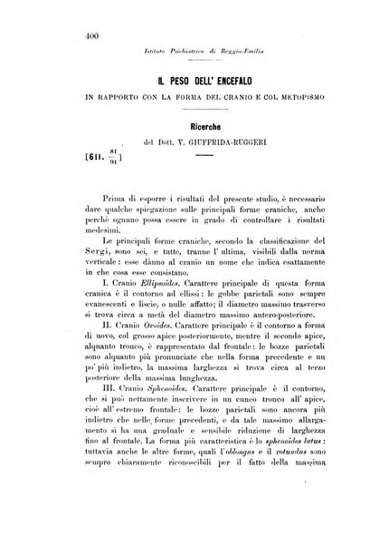 Rivista sperimentale di freniatria e medicina legale delle alienazioni mentali organo della Società freniatrica italiana