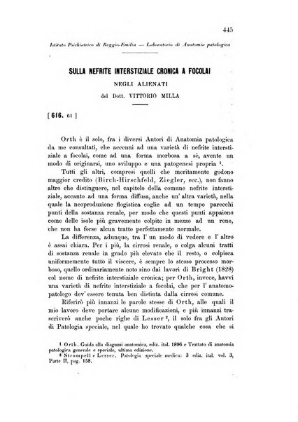 Rivista sperimentale di freniatria e medicina legale delle alienazioni mentali organo della Società freniatrica italiana