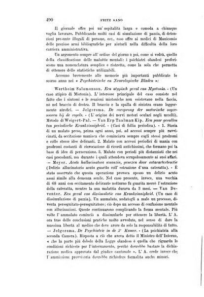 Rivista sperimentale di freniatria e medicina legale delle alienazioni mentali organo della Società freniatrica italiana