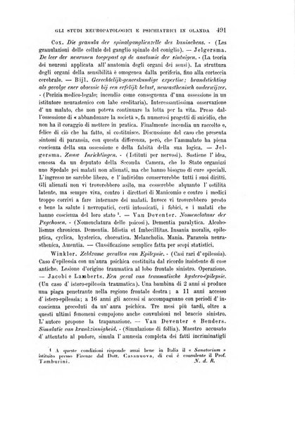 Rivista sperimentale di freniatria e medicina legale delle alienazioni mentali organo della Società freniatrica italiana