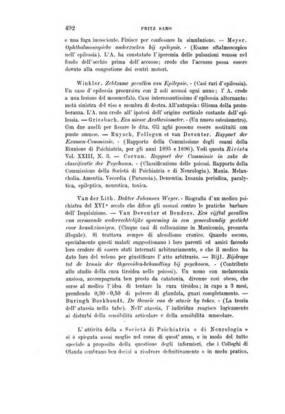 Rivista sperimentale di freniatria e medicina legale delle alienazioni mentali organo della Società freniatrica italiana