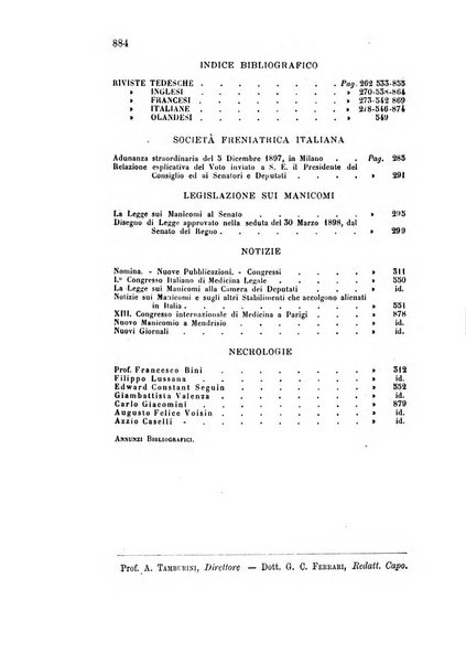 Rivista sperimentale di freniatria e medicina legale delle alienazioni mentali organo della Società freniatrica italiana