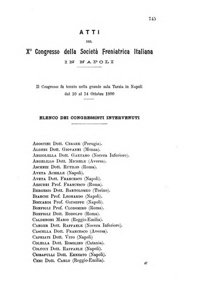 Rivista sperimentale di freniatria e medicina legale delle alienazioni mentali organo della Società freniatrica italiana