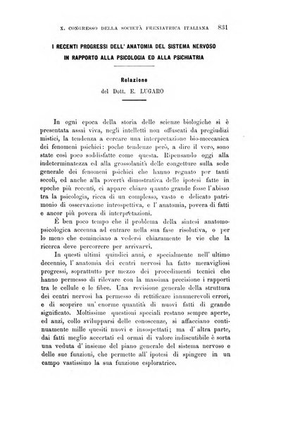 Rivista sperimentale di freniatria e medicina legale delle alienazioni mentali organo della Società freniatrica italiana