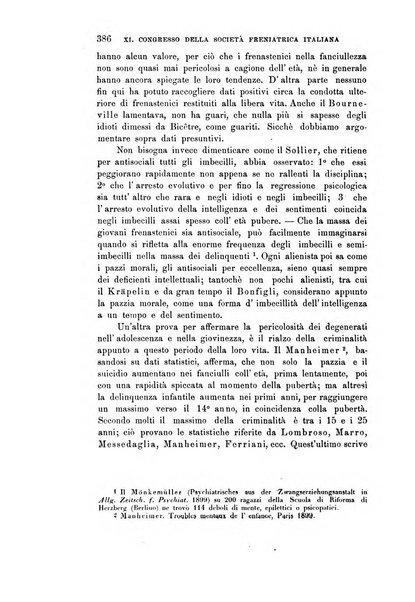 Rivista sperimentale di freniatria e medicina legale delle alienazioni mentali organo della Società freniatrica italiana