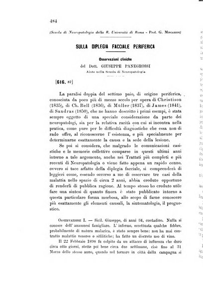 Rivista sperimentale di freniatria e medicina legale delle alienazioni mentali organo della Società freniatrica italiana