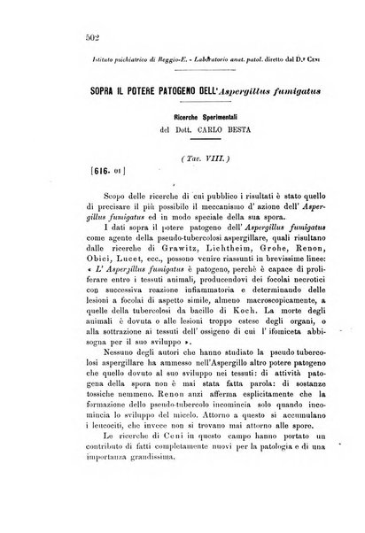 Rivista sperimentale di freniatria e medicina legale delle alienazioni mentali organo della Società freniatrica italiana