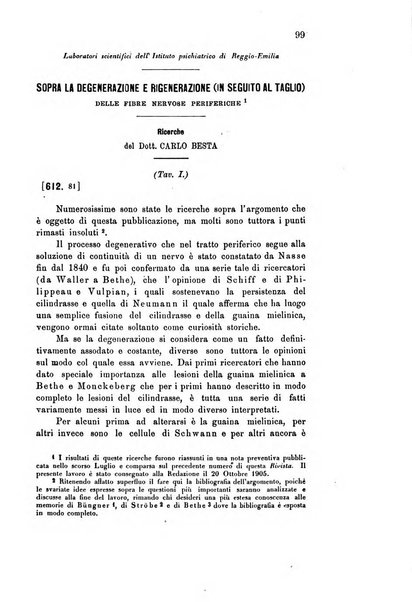 Rivista sperimentale di freniatria e medicina legale delle alienazioni mentali organo della Società freniatrica italiana