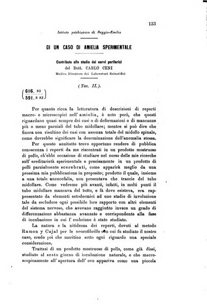 Rivista sperimentale di freniatria e medicina legale delle alienazioni mentali organo della Società freniatrica italiana