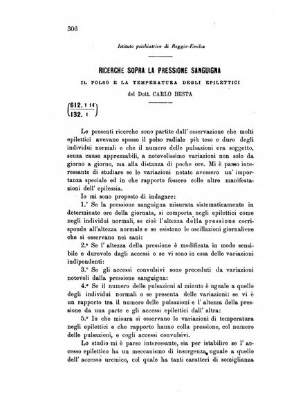 Rivista sperimentale di freniatria e medicina legale delle alienazioni mentali organo della Società freniatrica italiana