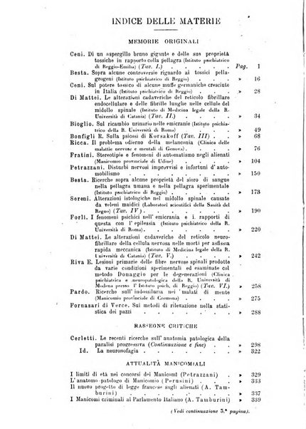 Rivista sperimentale di freniatria e medicina legale delle alienazioni mentali organo della Società freniatrica italiana