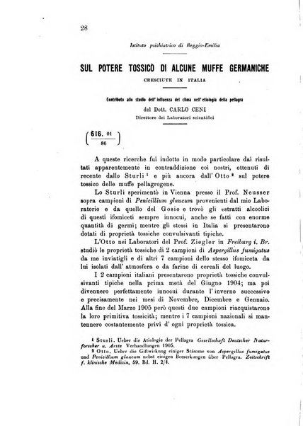 Rivista sperimentale di freniatria e medicina legale delle alienazioni mentali organo della Società freniatrica italiana