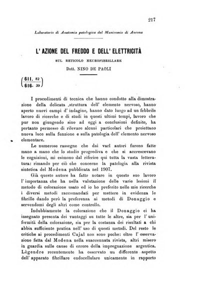 Rivista sperimentale di freniatria e medicina legale delle alienazioni mentali organo della Società freniatrica italiana