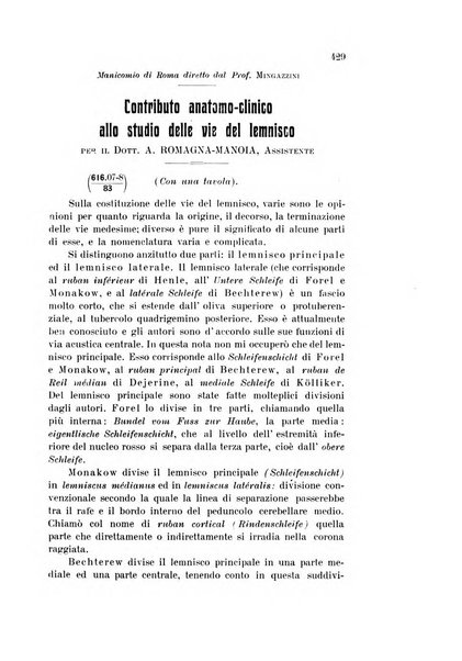 Rivista sperimentale di freniatria e medicina legale delle alienazioni mentali organo della Società freniatrica italiana