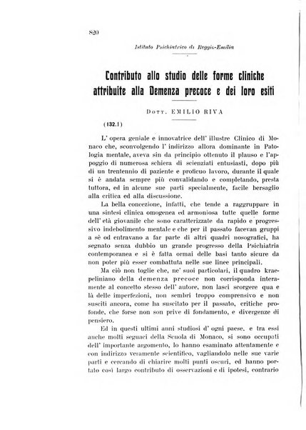 Rivista sperimentale di freniatria e medicina legale delle alienazioni mentali organo della Società freniatrica italiana